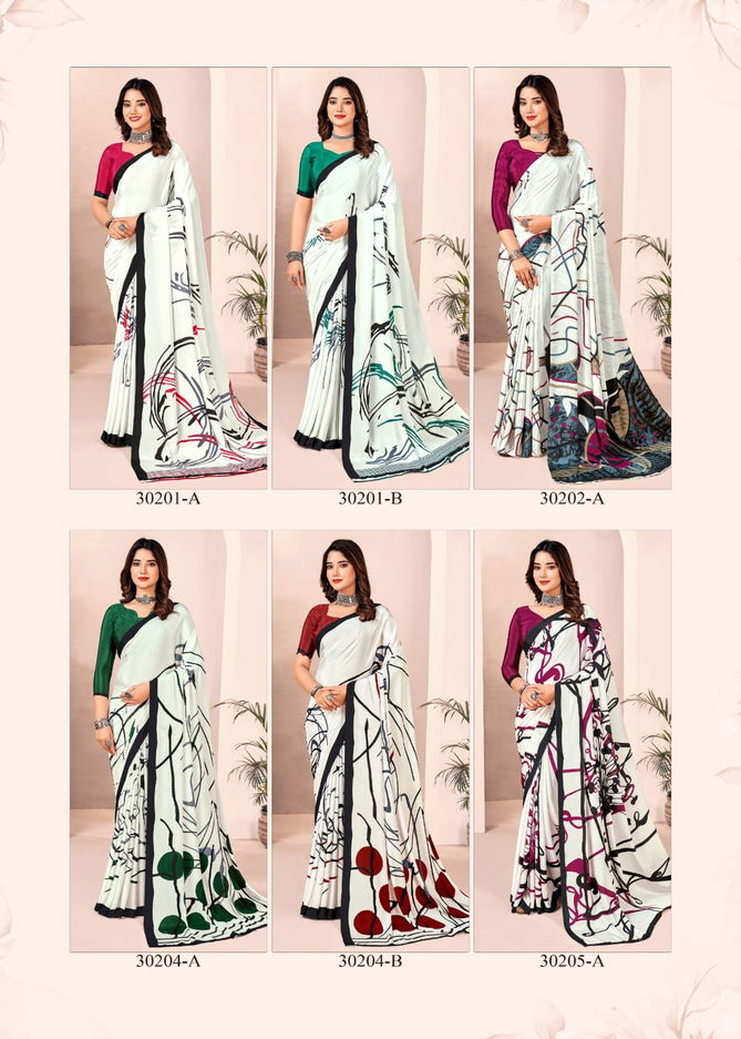 Vivanta Silk 28th Edition By Ruchi Printed Silk Crepe Saree Wholesalers in Delhi